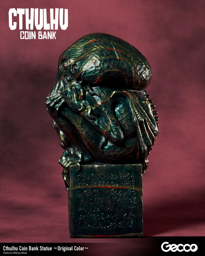 H.P. Lovecraft Cthulhu Mythos Spardosen Statue Cthulhu (Original Color) 24 cm