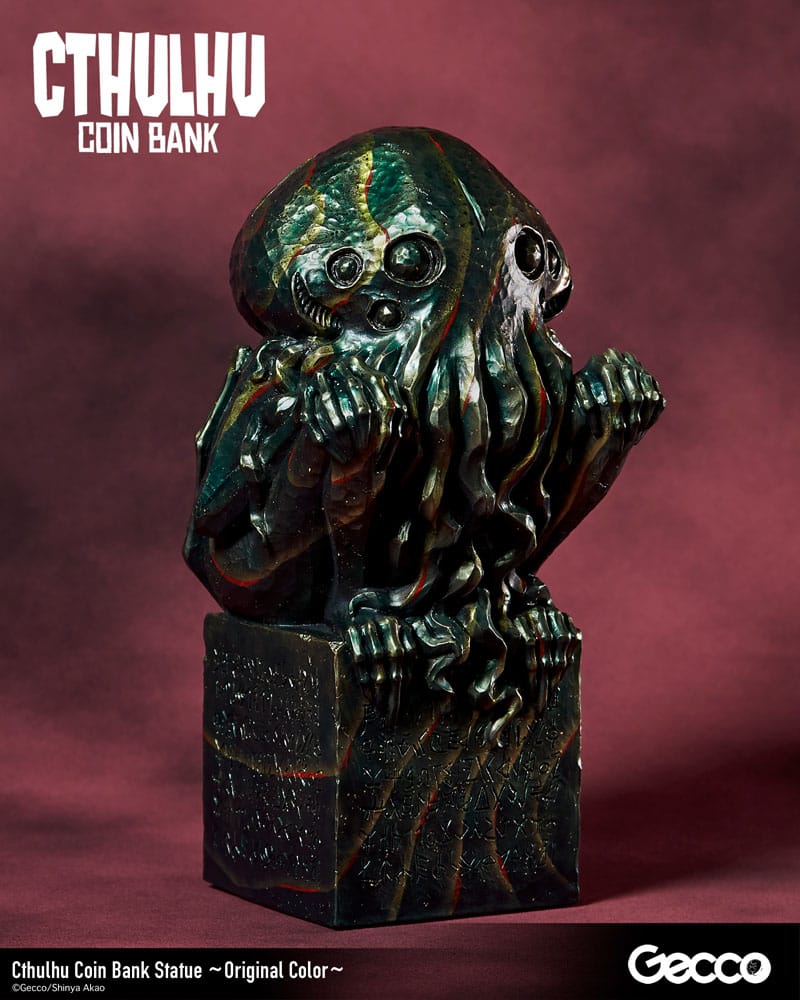 H.P. Lovecraft Cthulhu Mythos Spardosen Statue Cthulhu (Original Color) 24 cm