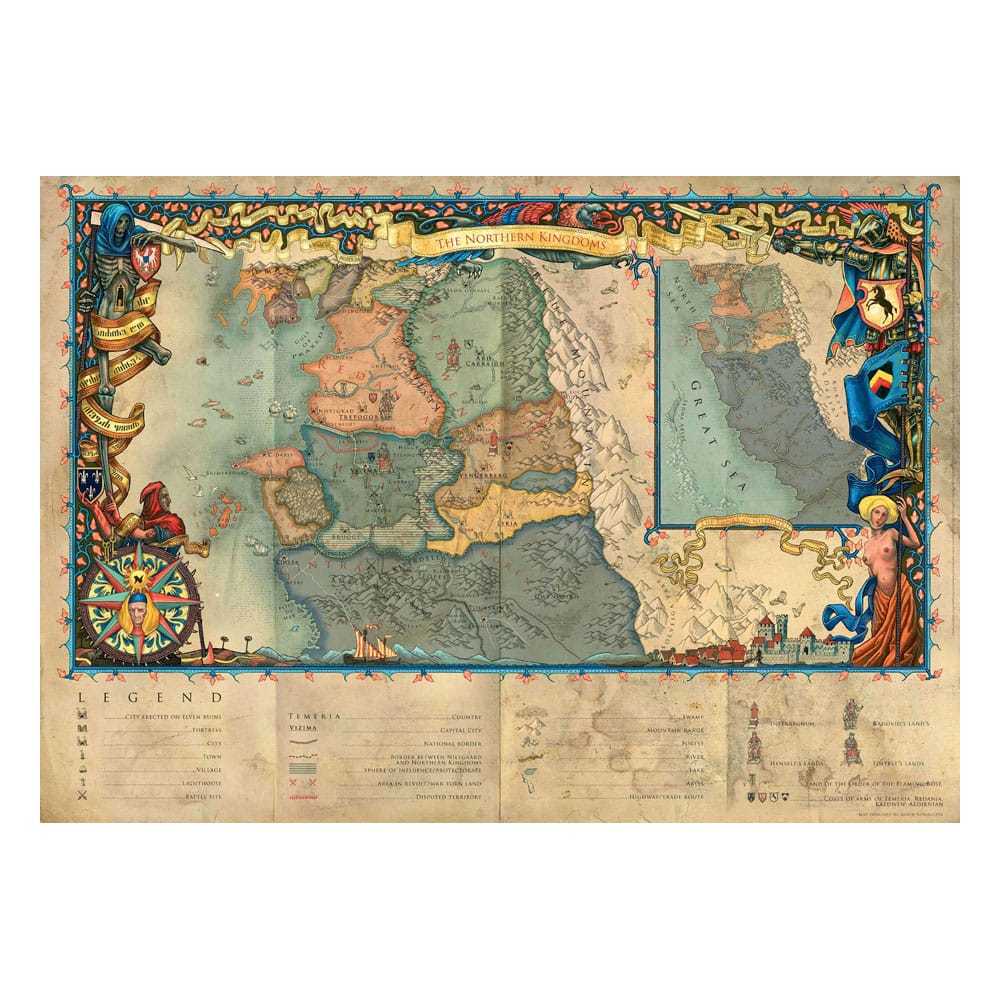 The Witcher 3 Gaming Puzzle The Northern Kingdoms (1000 Teile)