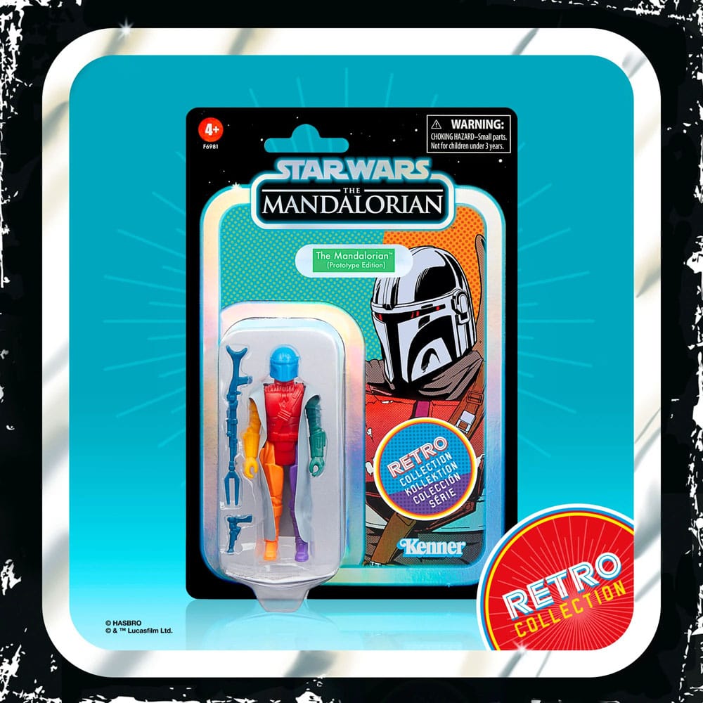 Star Wars: The Mandalorian Retro Collection Actionfigur The Mandalorian (Prototype Edition) 10 cm