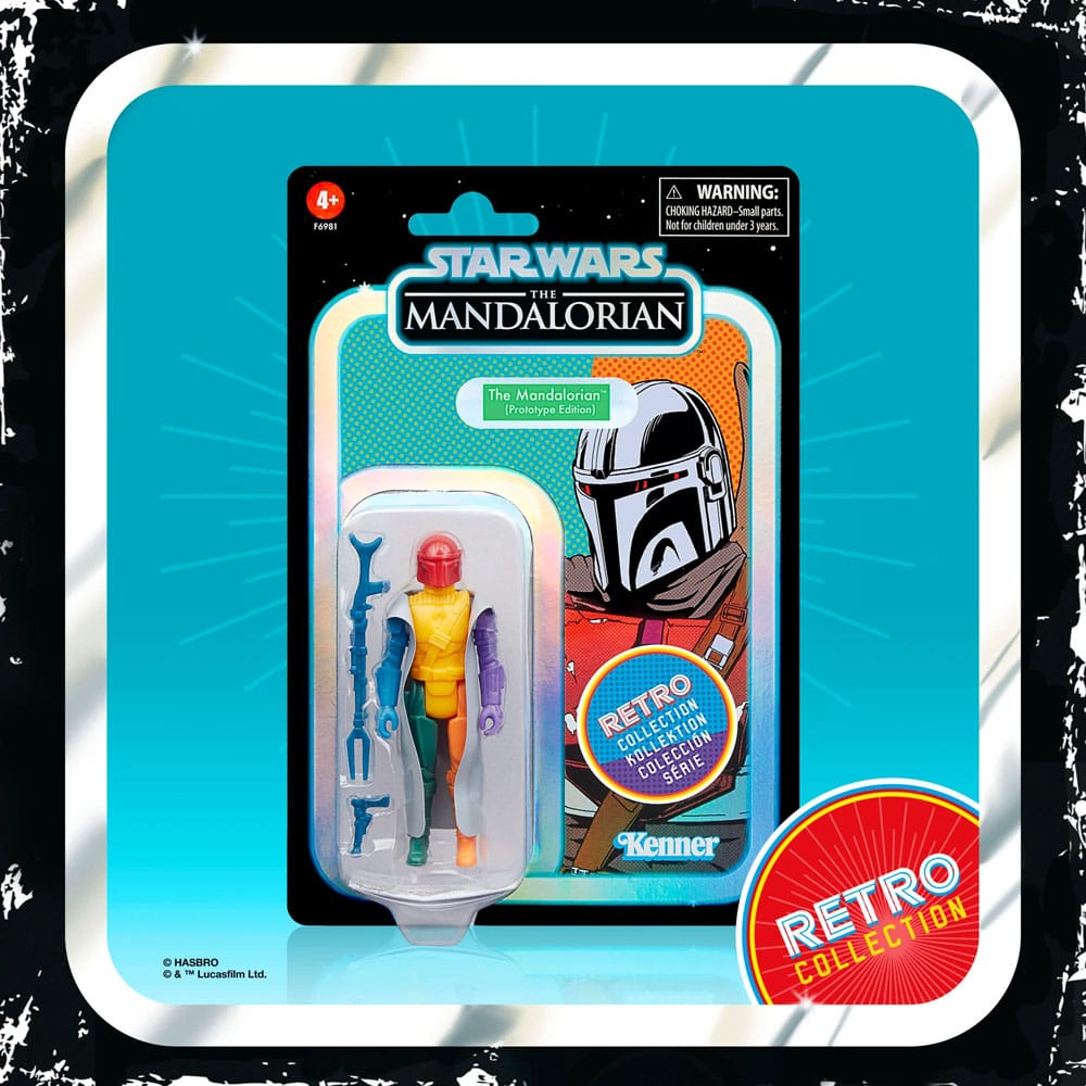 Star Wars: The Mandalorian Retro Collection Actionfigur The Mandalorian (Prototype Edition) 10 cm