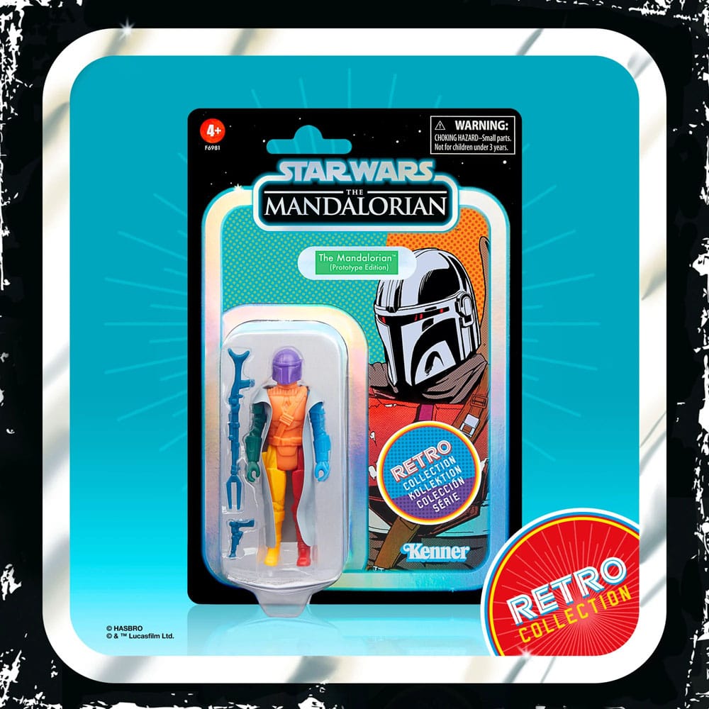 Star Wars: The Mandalorian Retro Collection Actionfigur The Mandalorian (Prototype Edition) 10 cm