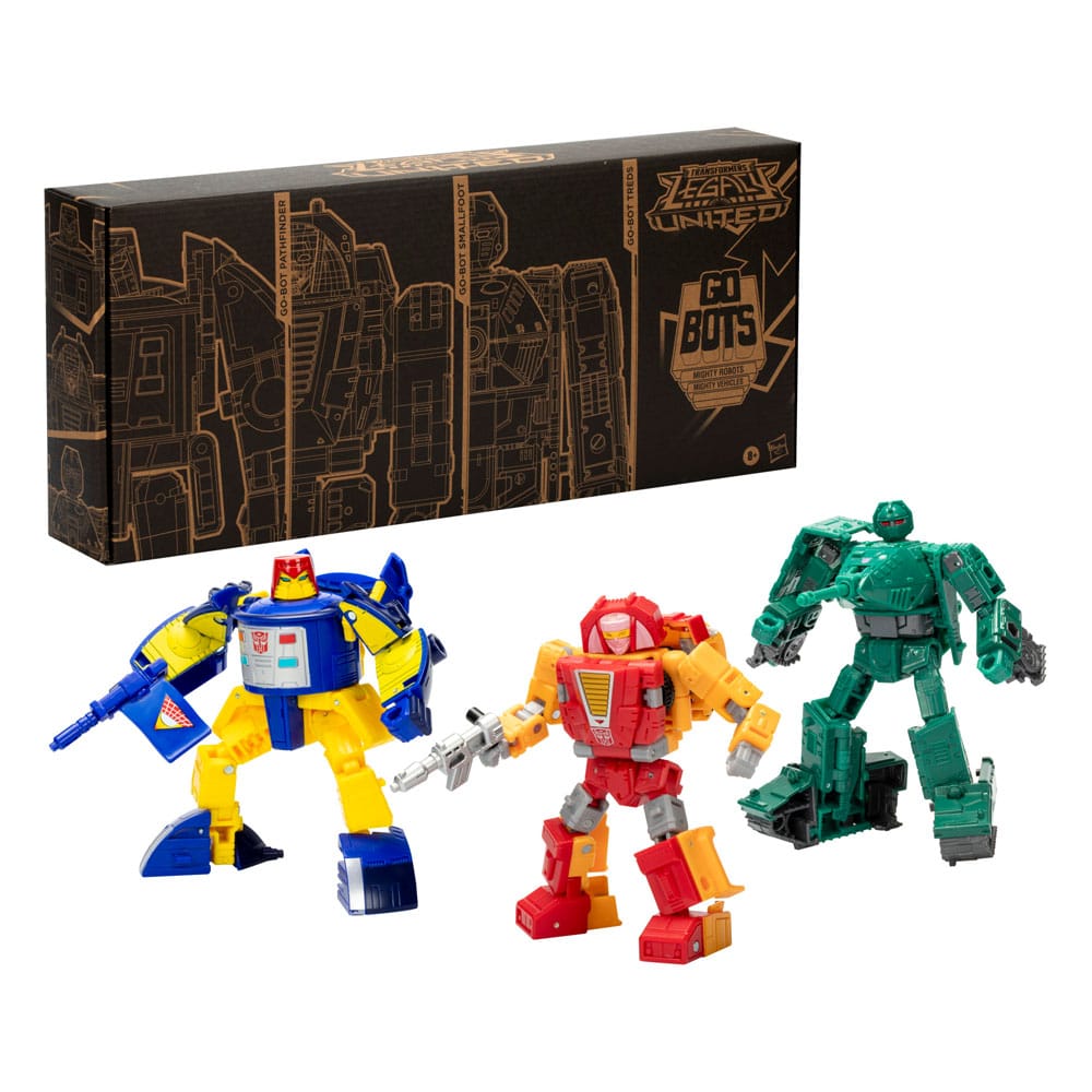 Transformers Legacy United Deluxe Class Actionfiguren 3er-Pack Go-Bot Guardians 14 cm