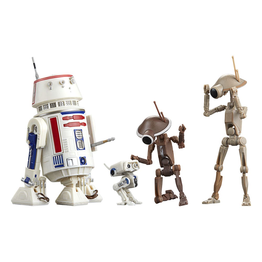 Star Wars: The Mandalorian Black Series Actionfiguren 4er-Pack R5-D4, BD-72 & Pit Droids