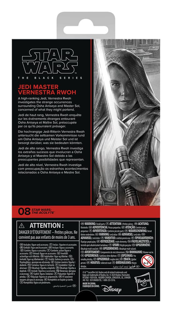 Star Wars: The Acolyte Black Series Actionfigur Jedi Master Vernestra Rwoh 15 cm
