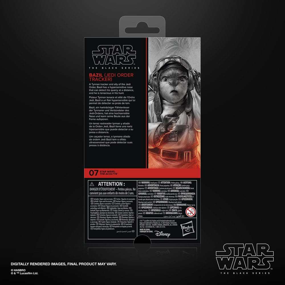 Star Wars: The Acolyte Black Series Actionfigur Bazil (Jedi Order Tracker) 10 cm