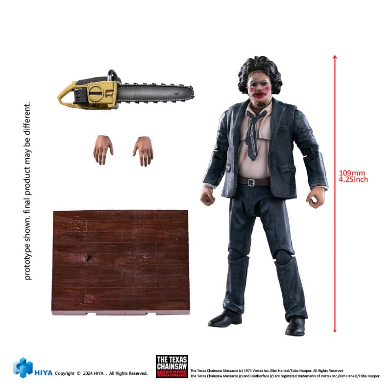 Texas Chainsaw Massacre (1974) Exquisite Mini Actionfigur 1/18 LeatherFace - Pretty Woman Mask 11 cm