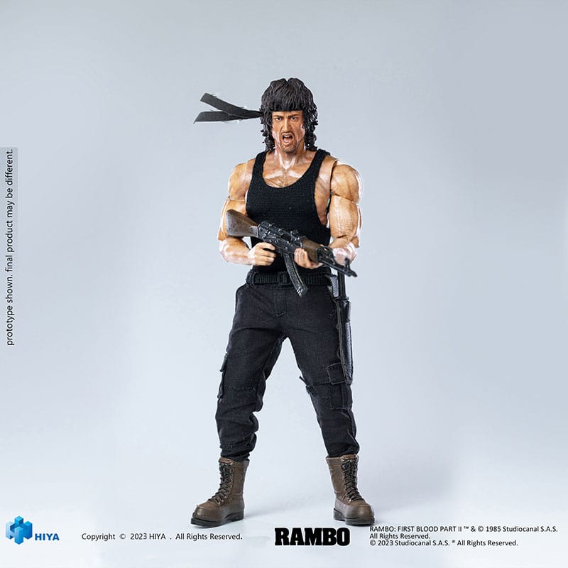 Rambo Exquisite Super Series Actionfigur 1/12 First Blood II John Rambo ...