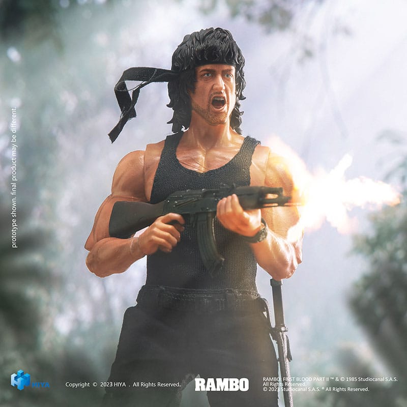 Rambo Exquisite Super Series Actionfigur 1/12 First Blood II John Rambo 16 cm