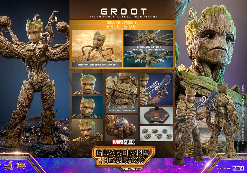 Guardians of the Galaxy Vol. 3 Movie Masterpiece Actionfigur 1/6 Groot (Deluxe Version) 32 cm