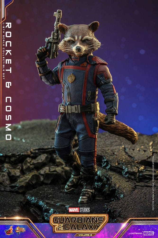 Guardians of the Galaxy Vol. 3 Movie Masterpiece Actionfiguren 1/6 Rocket & Cosmo 16 cm