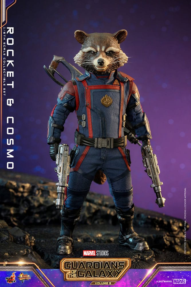 Guardians of the Galaxy Vol. 3 Movie Masterpiece Actionfiguren 1/6 Rocket & Cosmo 16 cm