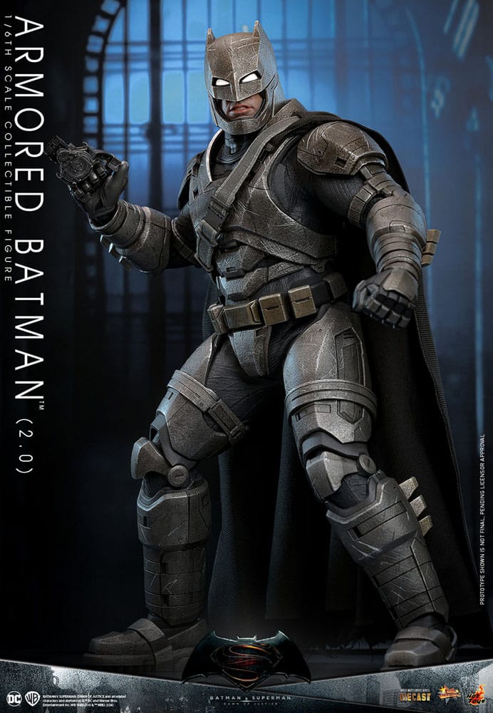 Batman v Superman: Dawn of Justice Movie Masterpiece Actionfigur 1/6 Armored Batman 2.0 33 cm