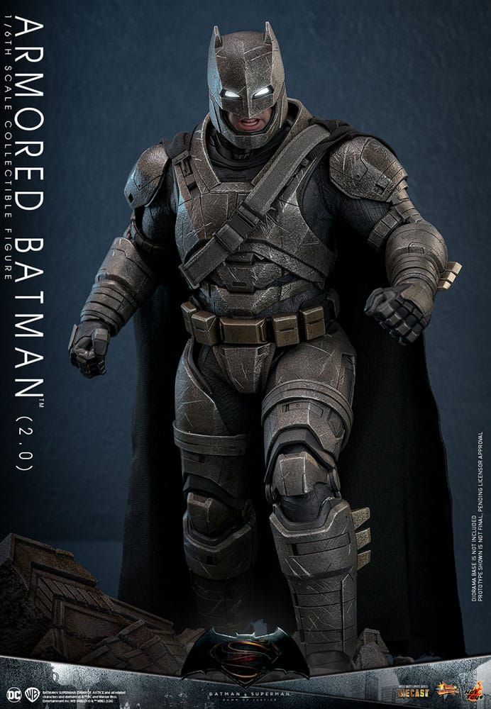 Batman v Superman: Dawn of Justice Movie Masterpiece Actionfigur 1/6 Armored Batman 2.0 33 cm
