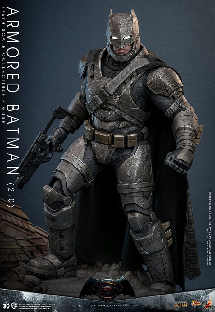 Batman v Superman: Dawn of Justice Movie Masterpiece Actionfigur 1/6 Armored Batman 2.0 33 cm