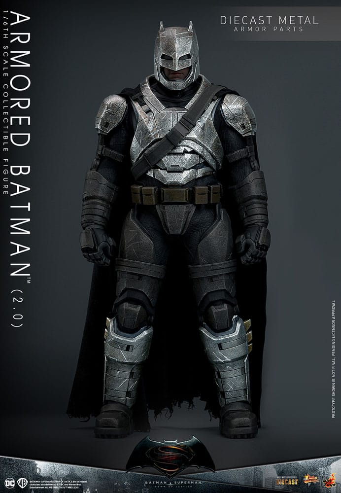 Batman v Superman: Dawn of Justice Movie Masterpiece Actionfigur 1/6 Armored Batman 2.0 33 cm