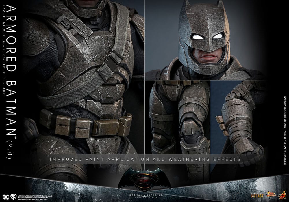 Batman v Superman: Dawn of Justice Movie Masterpiece Actionfigur 1/6 Armored Batman 2.0 33 cm