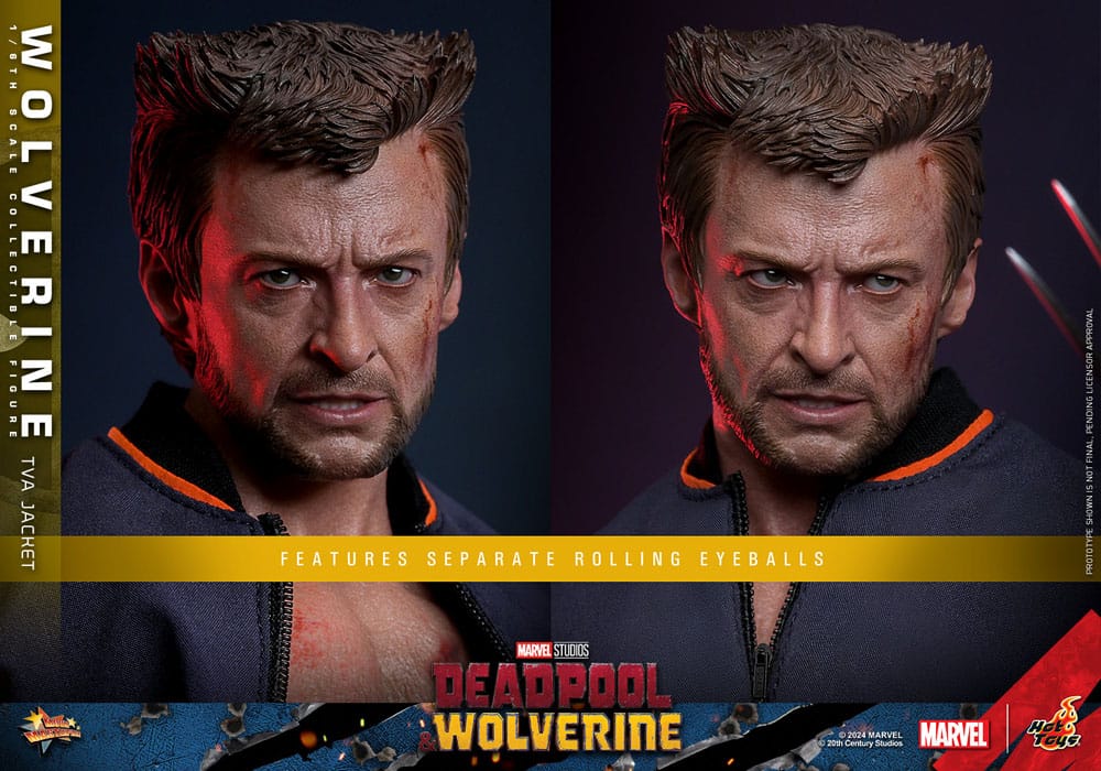 Deadpool & Wolverine Movie Masterpiece Actionfigur 1/6 Wolverine (TVA Jacket Version) 31 cm