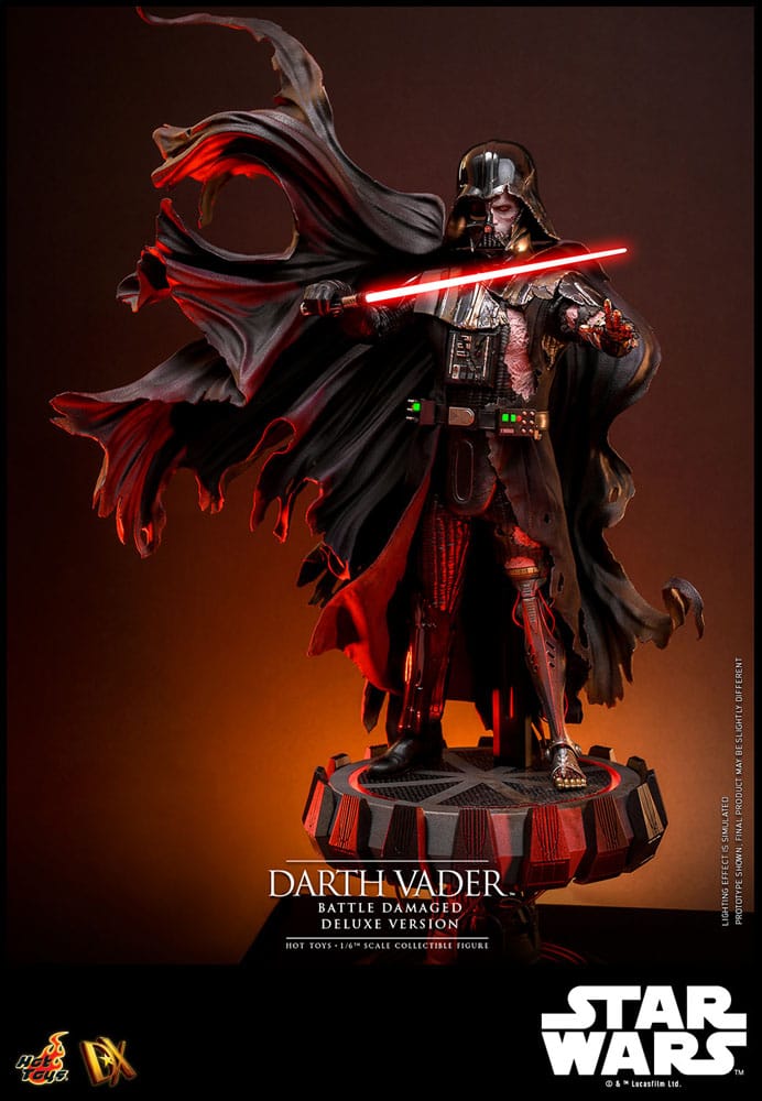Star Wars Actionfigur 1/6 Darth Vader (Battle Damaged) Deluxe Version 35 cm