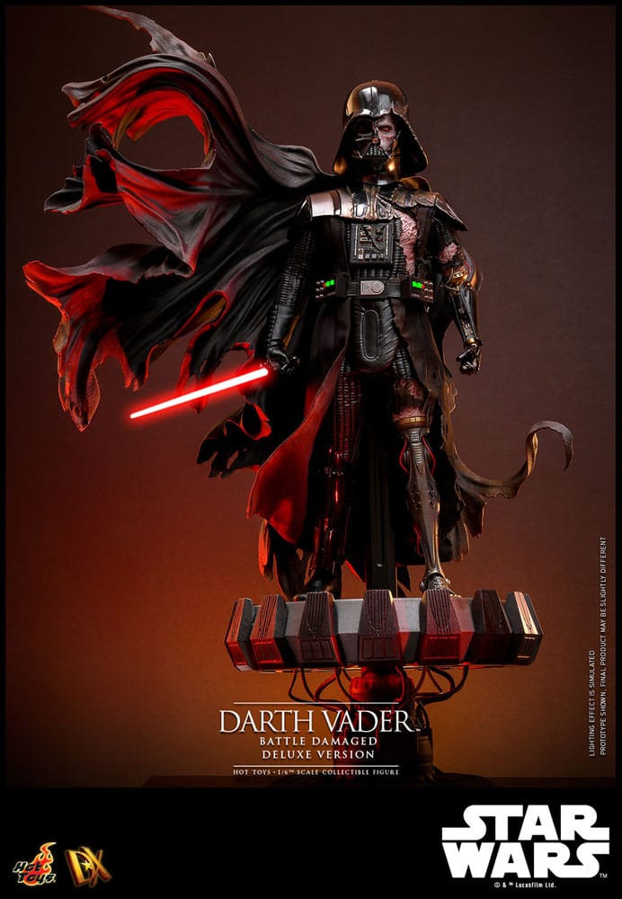 Star Wars Actionfigur 1/6 Darth Vader (Battle Damaged) Deluxe Version 35 cm