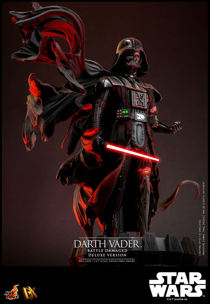 Star Wars Actionfigur 1/6 Darth Vader (Battle Damaged) Deluxe Version 35 cm