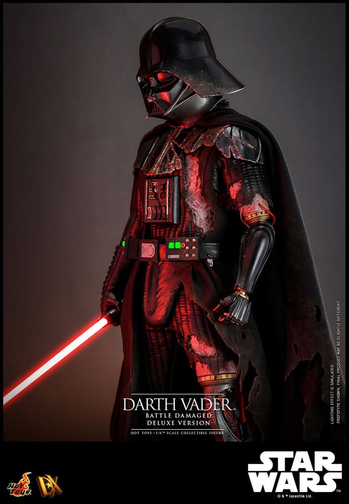 Star Wars Actionfigur 1/6 Darth Vader (Battle Damaged) Deluxe Version 35 cm
