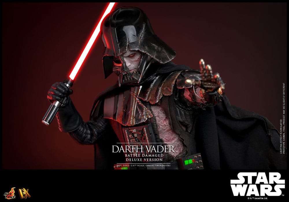 Star Wars Actionfigur 1/6 Darth Vader (Battle Damaged) Deluxe Version 35 cm
