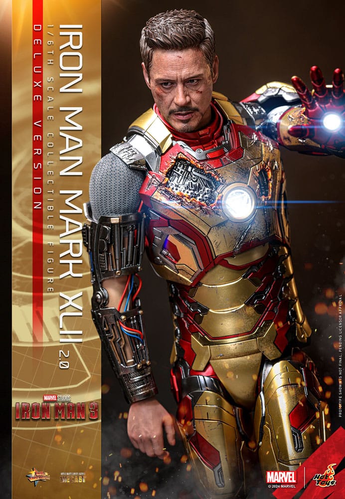 Iron Man 3 Movie Masterpiece Diecast Actionfigur 1/6 Iron Man Mark XLII (2.0) Deluxe 32 cm