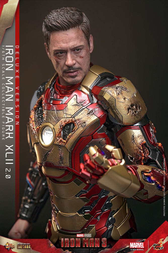 Iron Man 3 Movie Masterpiece Diecast Actionfigur 1/6 Iron Man Mark XLII (2.0) Deluxe 32 cm
