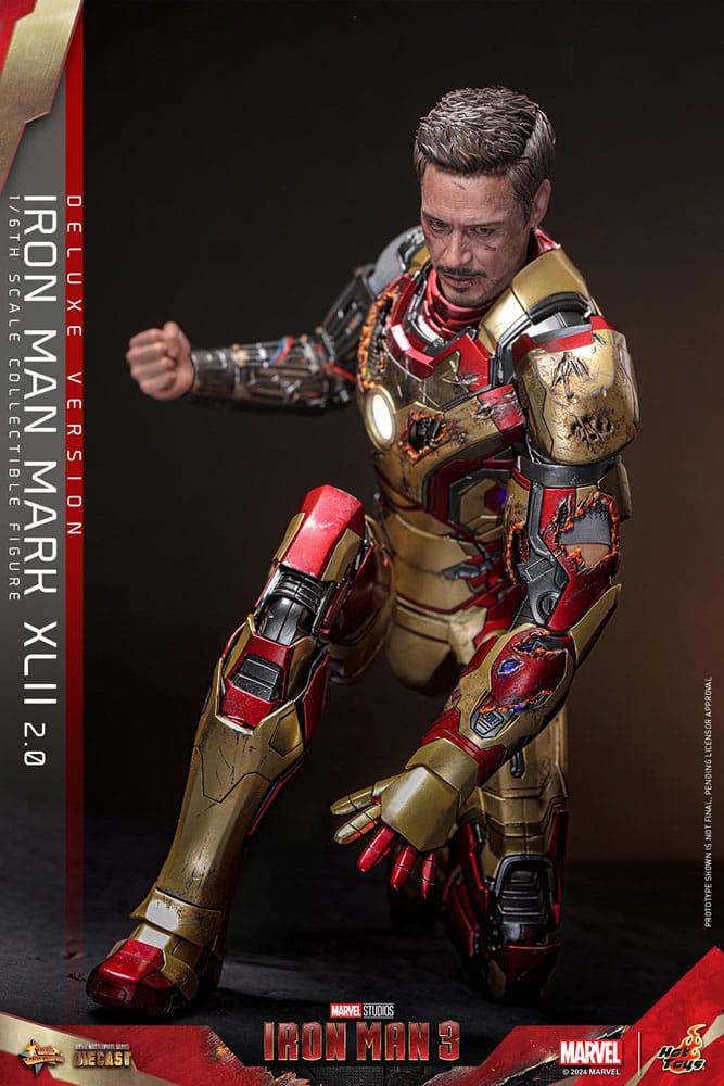 Iron Man 3 Movie Masterpiece Diecast Actionfigur 1/6 Iron Man Mark XLII (2.0) Deluxe 32 cm