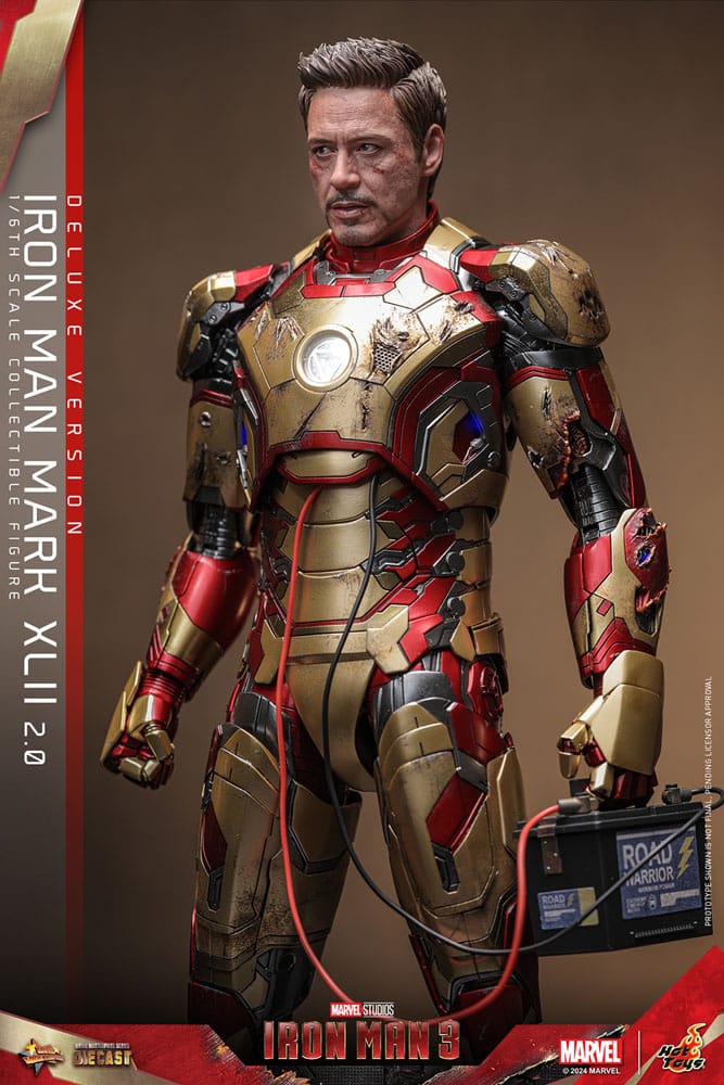 Iron Man 3 Movie Masterpiece Diecast Actionfigur 1/6 Iron Man Mark XLII (2.0) Deluxe 32 cm