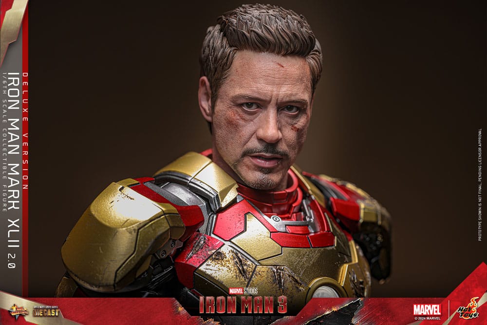 Iron Man 3 Movie Masterpiece Diecast Actionfigur 1/6 Iron Man Mark XLII (2.0) Deluxe 32 cm