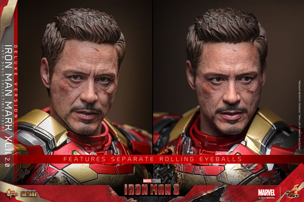Iron Man 3 Movie Masterpiece Diecast Actionfigur 1/6 Iron Man Mark XLII (2.0) Deluxe 32 cm