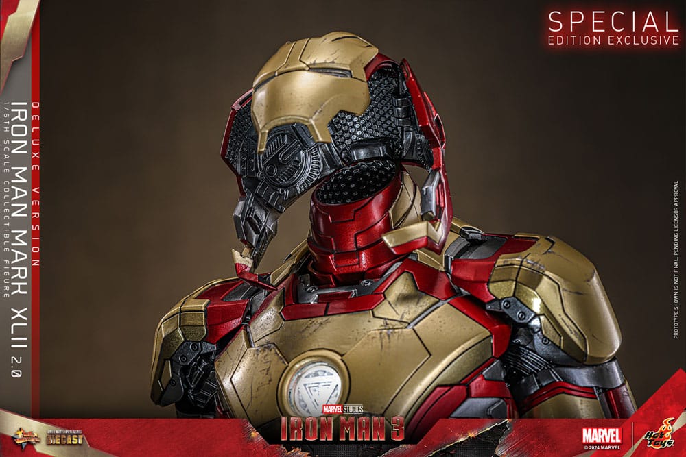 Iron Man 3 Movie Masterpiece Diecast Actionfigur 1/6 Iron Man Mark XLII (2.0) Deluxe 32 cm