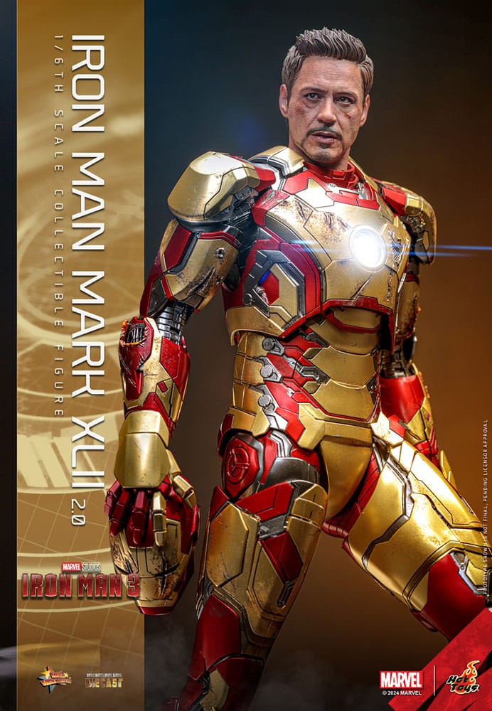 Iron Man 3 Movie Masterpiece Diecast Actionfigur 1/6 Iron Man Mark XLII (2.0) 32 cm