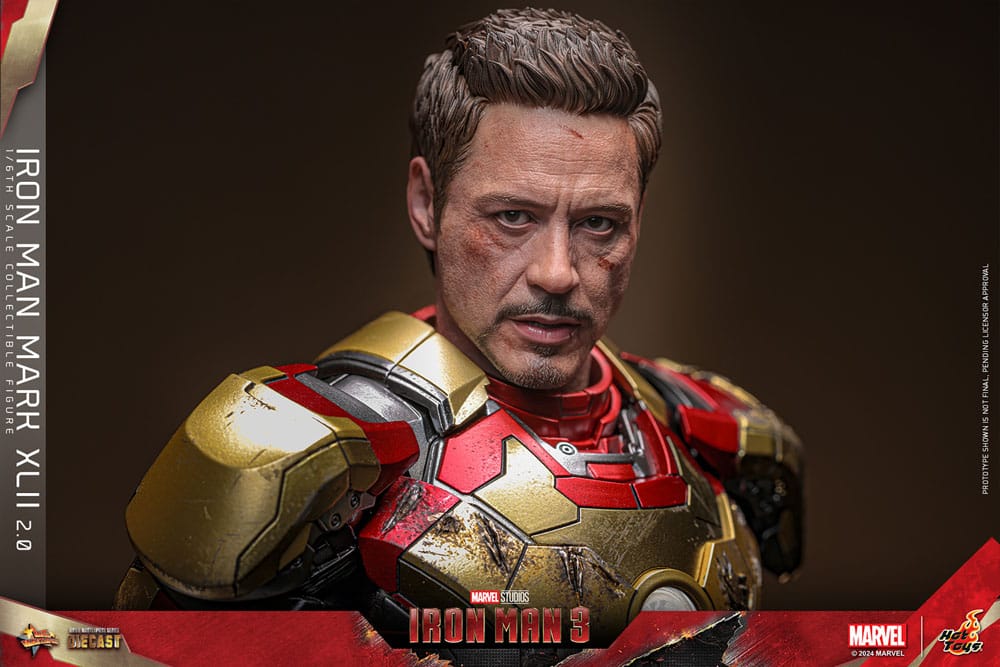 Iron Man 3 Movie Masterpiece Diecast Actionfigur 1/6 Iron Man Mark XLII (2.0) 32 cm