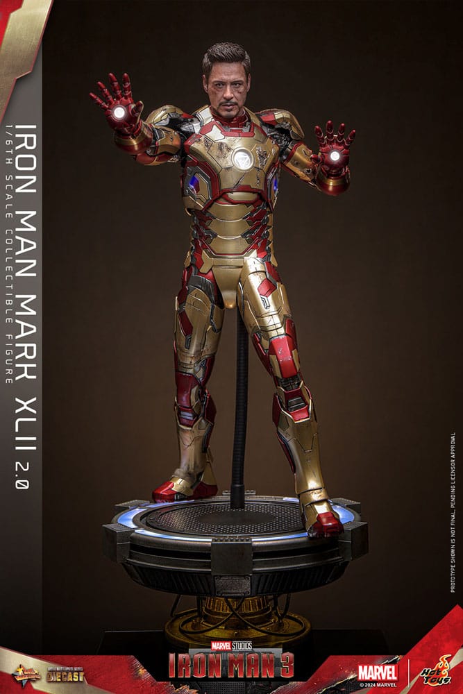 Iron Man 3 Movie Masterpiece Diecast Actionfigur 1/6 Iron Man Mark XLII (2.0) 32 cm