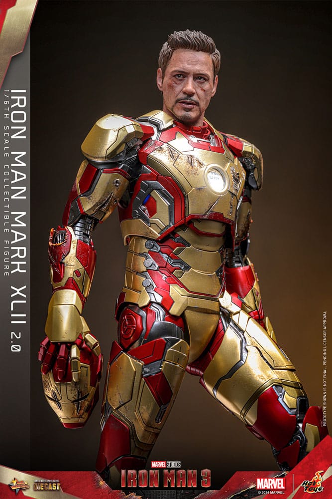 Iron Man 3 Movie Masterpiece Diecast Actionfigur 1/6 Iron Man Mark XLII (2.0) 32 cm