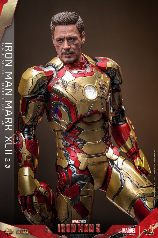 Iron Man 3 Movie Masterpiece Diecast Actionfigur 1/6 Iron Man Mark XLII (2.0) 32 cm