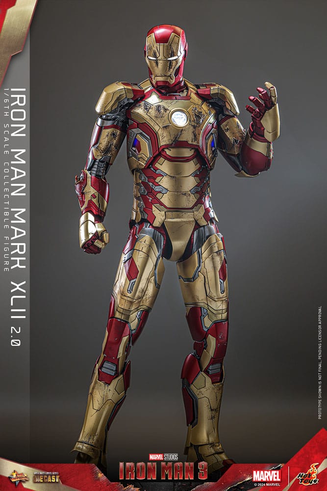 Iron Man 3 Movie Masterpiece Diecast Actionfigur 1/6 Iron Man Mark XLII (2.0) 32 cm