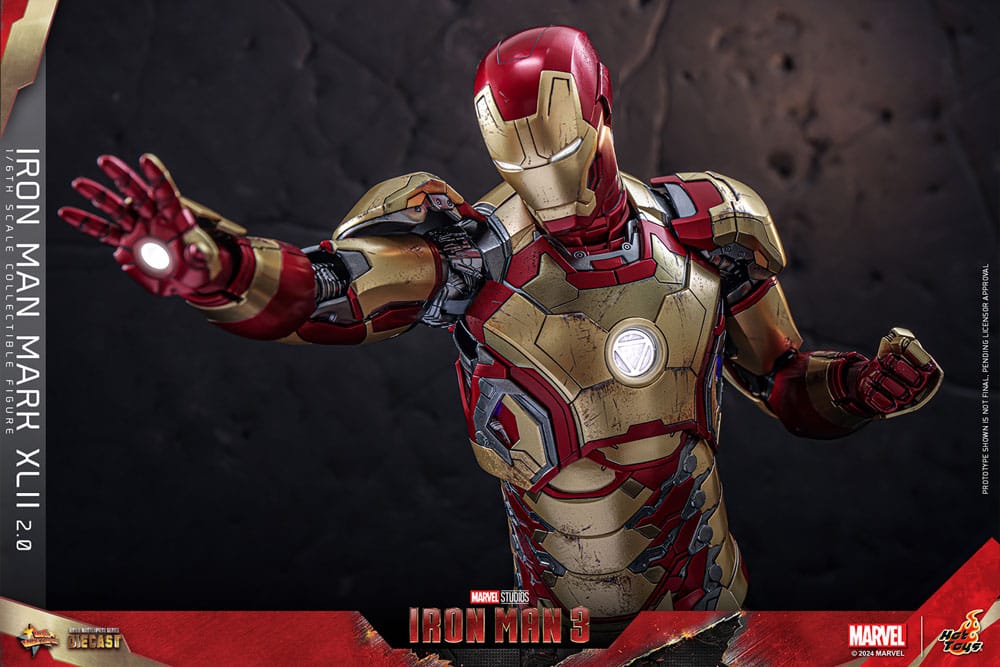 Iron Man 3 Movie Masterpiece Diecast Actionfigur 1/6 Iron Man Mark XLII (2.0) 32 cm