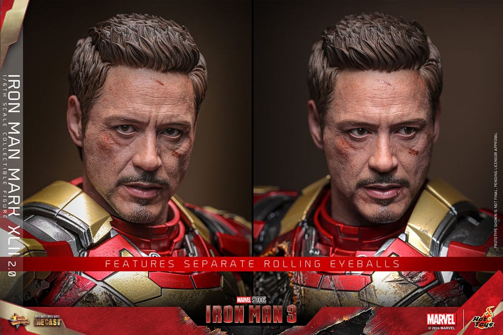 Iron Man 3 Movie Masterpiece Diecast Actionfigur 1/6 Iron Man Mark XLII (2.0) 32 cm