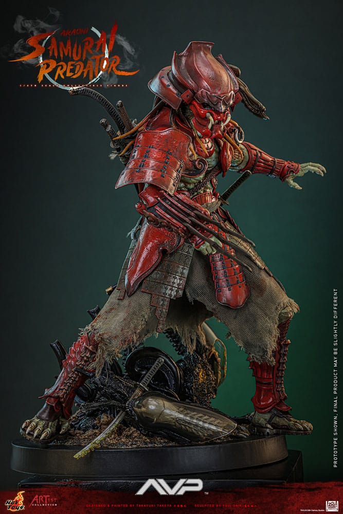 Alien vs. Predator Artist Collection Actionfigur 1/6 Akaoni Samurai Predator 35 cm