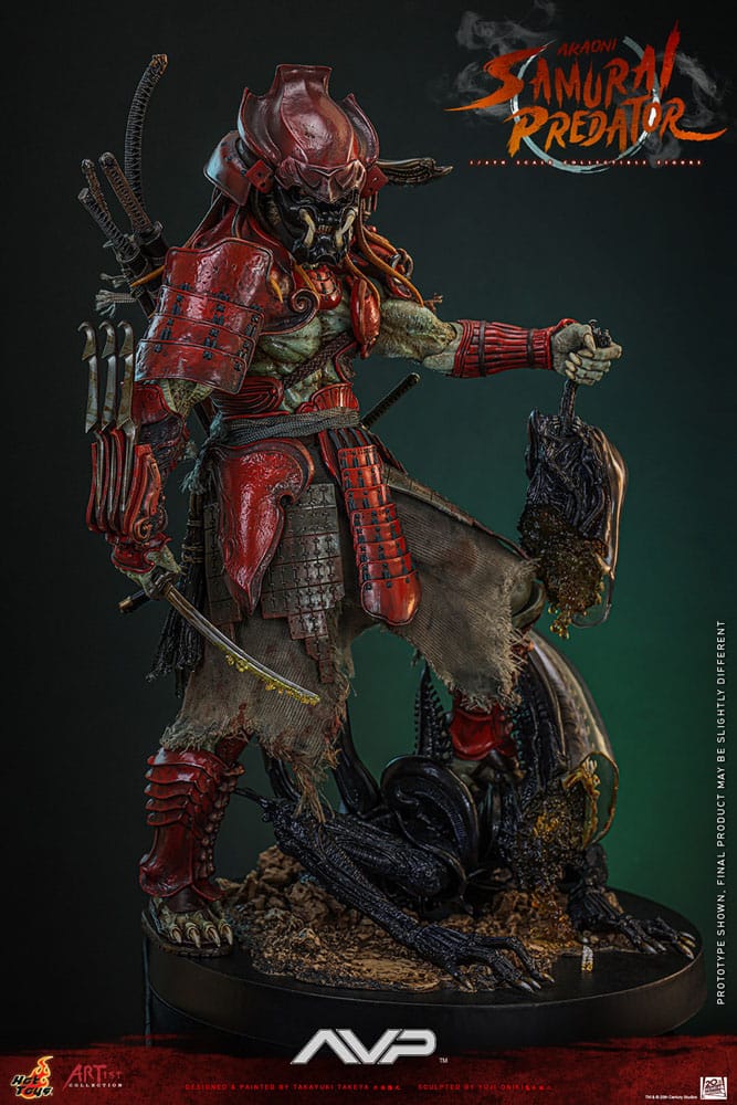 Alien vs. Predator Artist Collection Actionfigur 1/6 Akaoni Samurai Predator 35 cm