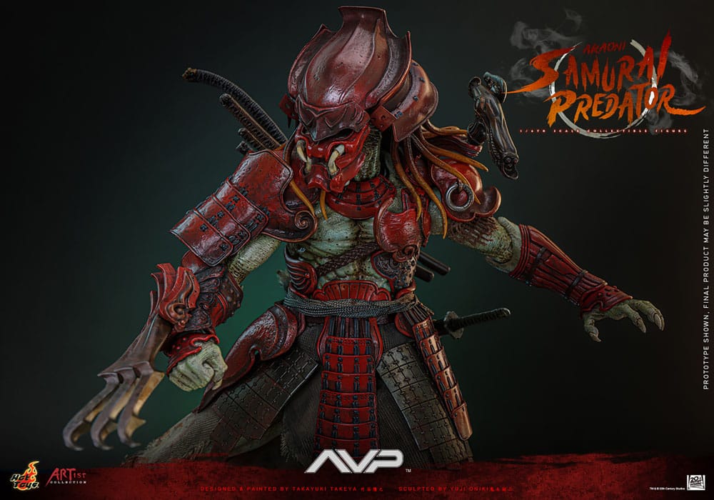 Alien vs. Predator Artist Collection Actionfigur 1/6 Akaoni Samurai Predator 35 cm