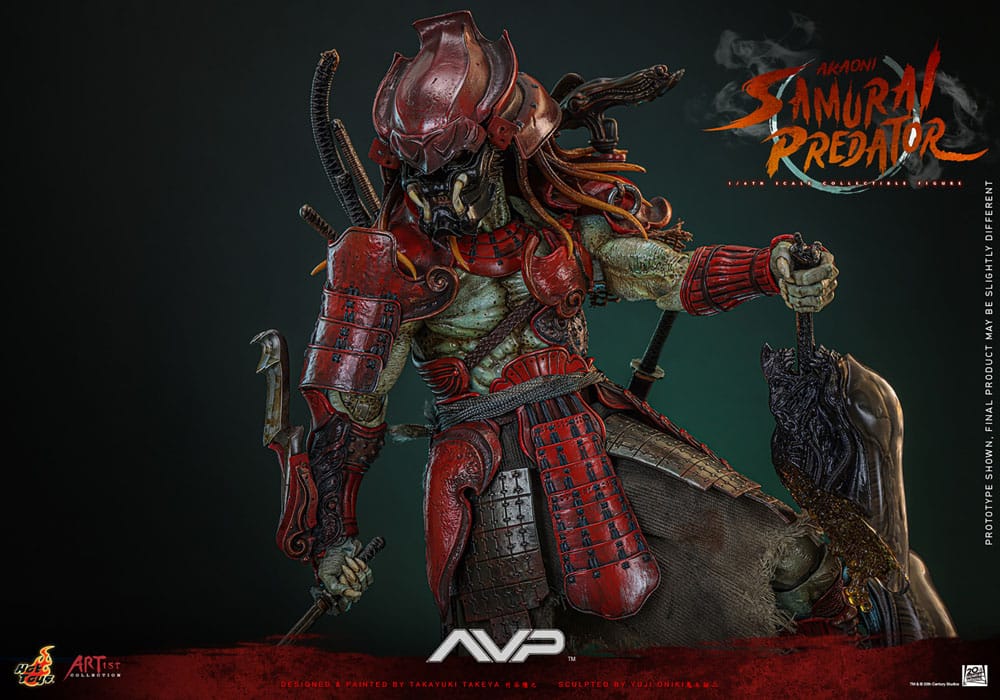 Alien vs. Predator Artist Collection Actionfigur 1/6 Akaoni Samurai Predator 35 cm