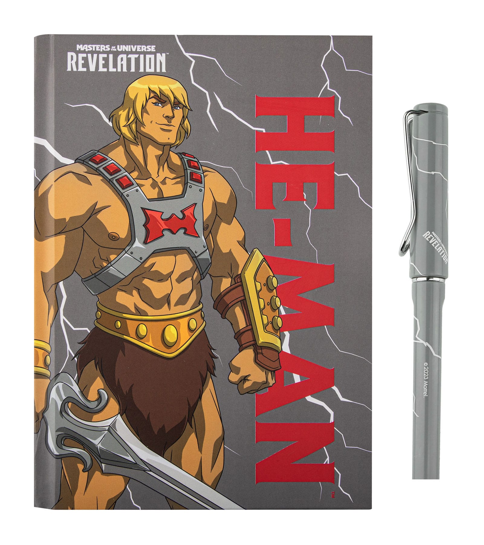 Masters of the Universe - Revelation:  He-Man Thunder Deluxe Notebook Set (Notebook + Stift)