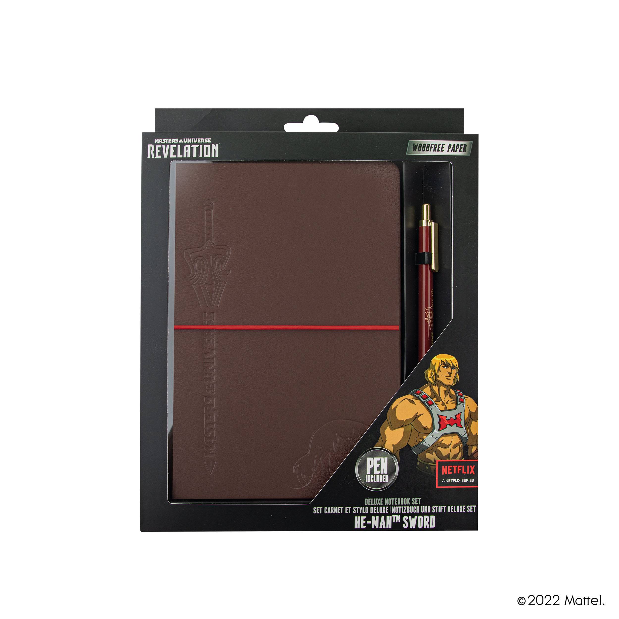 Masters of the Universe - Revelation: Notebook Set (Notebook + Stift) He-Man with Sword 
