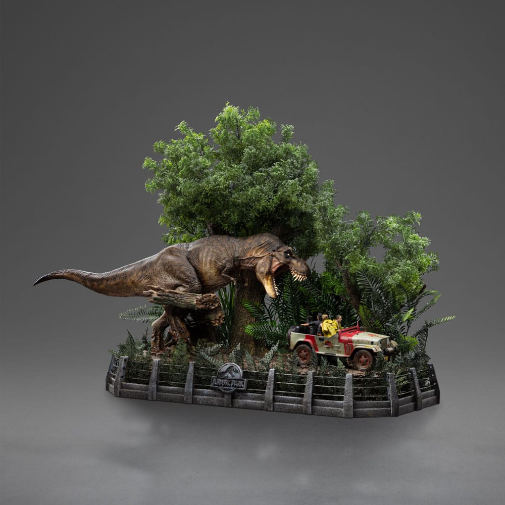 Jurassic Park Demi Art Scale Statue 1/20 T-Rex Chase