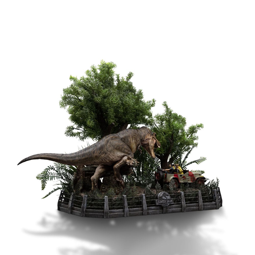 Jurassic Park Demi Art Scale Statue 1/20 T-Rex Chase